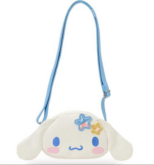 SANRIO ORIGINAL CINNAMOROLL KIDS SHOULDER CROSSBODY BAG FACE STAR