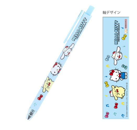 SANRIO ORIGINAL HELLO KITTY 50TH ANNIVERSARY METACIL LIGHT KNOCK PENCIL POMPOMPURIN CINNAMOROLL