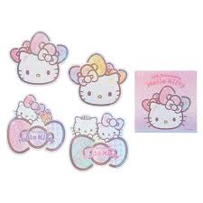 SANRIO HELLO KITTY CASE STICKER SET 50TH THE FASHIONABLE RIBBON BIRTHDAY