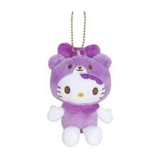 SANRIO ORIGINAL HELLO KITTY MASCOT CHARM / PLUSH TINY CHUM TRANSFORMATION PURPLE 2025