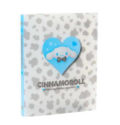 SANRIO ORIGINAL CINNAMOROLL B5 26 HOLE BINDER MONOTONE ANIMAL