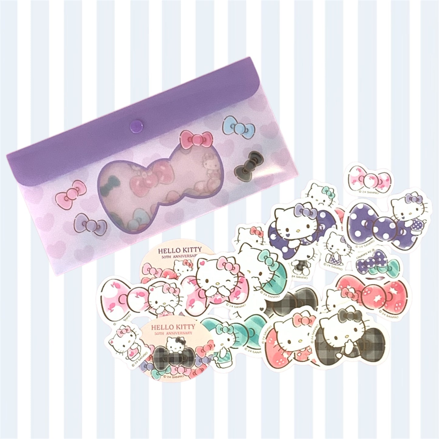 SANRIO ORIGINAL HELLO KITTY KUJI STICKERS SET # 17 2024