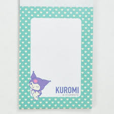 SANRIO ORIGINAL KUROMI MINI NOTEPAD RETRO