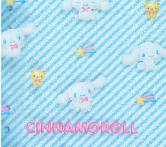 SANRIO JAPAN ORIGINAL CINNAMOROLL CLEAR AND PLUMP 3 D BINDER