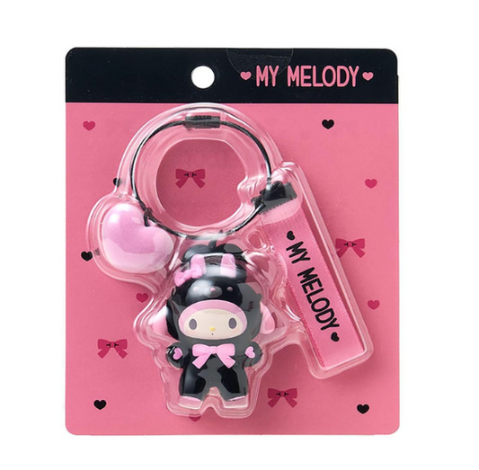 SANRIO ORIGINAL MY MELODY KEYCHAIN BLACK ANIMALS