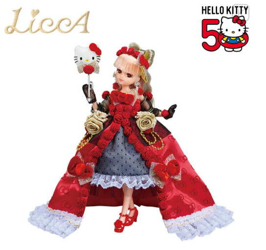 SANRIO ORIGINAL HELLO KITTY 50TH ANNIVERSARY LICCA PREMIUM DOL LICCA CHAN