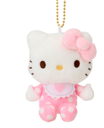 SANRIO ORIGINAL HELLO KITTY MASCOT CHARM / PLUSH BABY COLLECTION PINK 2025