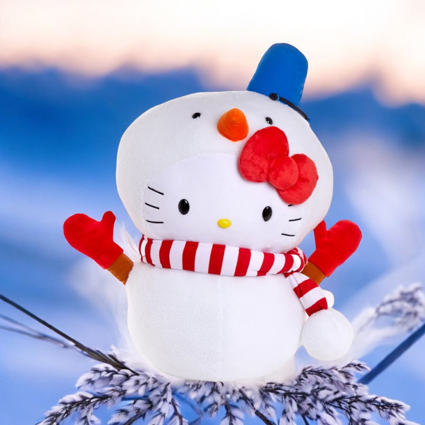 SANRIOL HELLO KITTY SNOWMAN 24 INCHES PLUSH