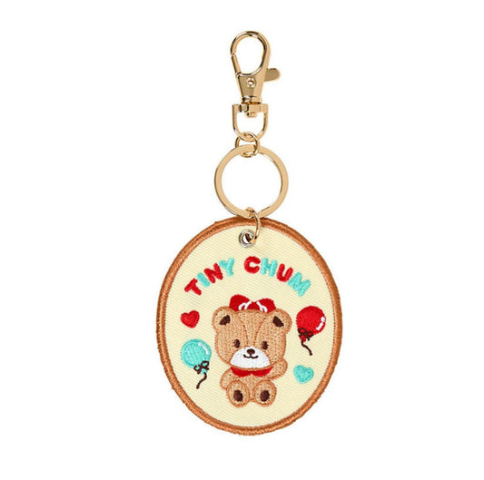 SANRIO TINY CHUM EMBROIDERED PATCH KEYCHAIN