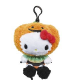 SANRIO HELLO KITTY  PUMPKIN HALLOWEEN MASCOT CLIP CHARM / PLUSH 2024