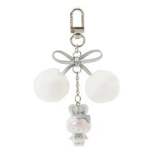 SANRIO ORIGINAL MY MELODY KEYCHAIN FLUFFY SNOW RABBIT