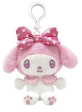 SANRIO MY MELODY MASCOT CLIP / PLUSH PINK  FAVORITE COLOR MM