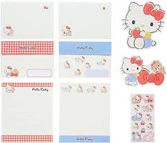 SANRIO JAPAN ORIGINAL HELLO KITTY FUN SHAPE LETTER SET