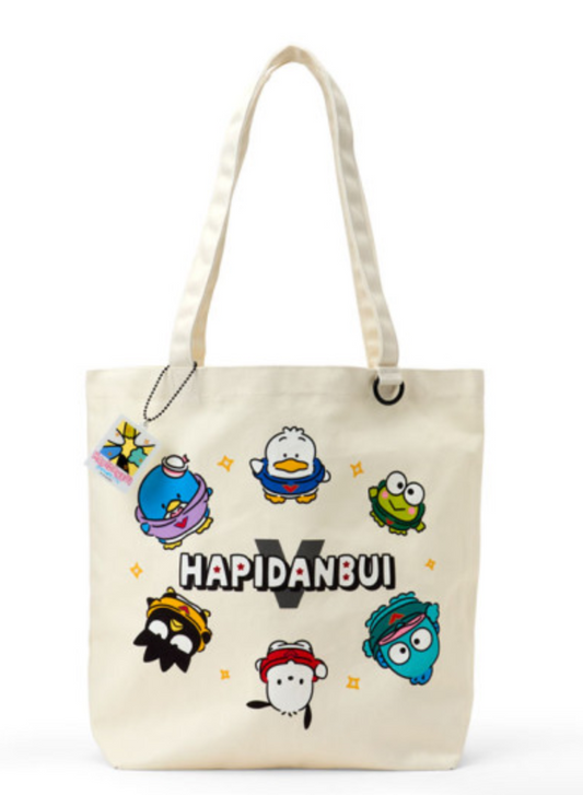 SANRIO ORIGINAL CHARACTERS TOTE BAG (HAPIDANBUI BOYS HAPPY BIRTHDAY 5TH ANNIVERSARY! ALL TOGETHER)