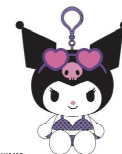 SANRIO KUROMI TROPICAL MASCOT CLIP CHARM / PLUSH