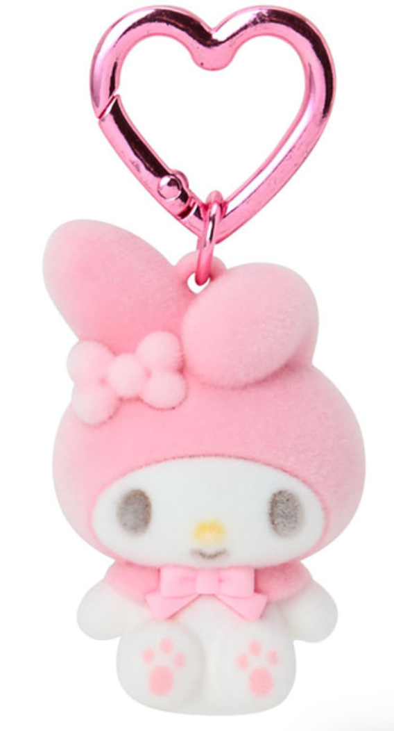 SANRIO ORIGINAL MY MELODY (MINI 55TH ANNIVERSARY) FLOCKED MASCOT HOLDER BAG CHARM