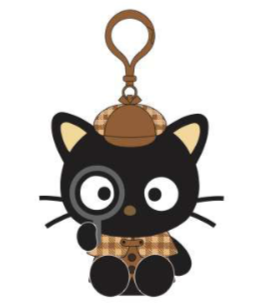 SANRIO CHOCOCAT DETECTIVE MASCOT CLIP / PLUSH