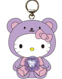 SANRIO HELLO KITTY FEB BIRTHSTONE CLIP ON CHARM