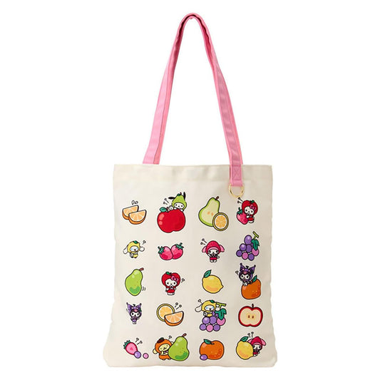 SANRIO ORIGINAL CHARACTERS TOTE BAG FRUIT DESIGN