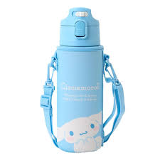 SANRIO CINNAMORLL ST THERMOS WATER BOTTLE WITH SLEEVE AND STRAP