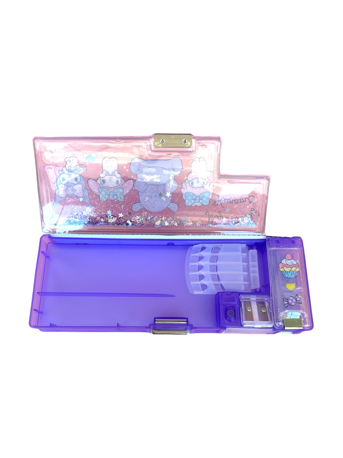 SANRIO KU & MM PENCIL BOX PURPLE