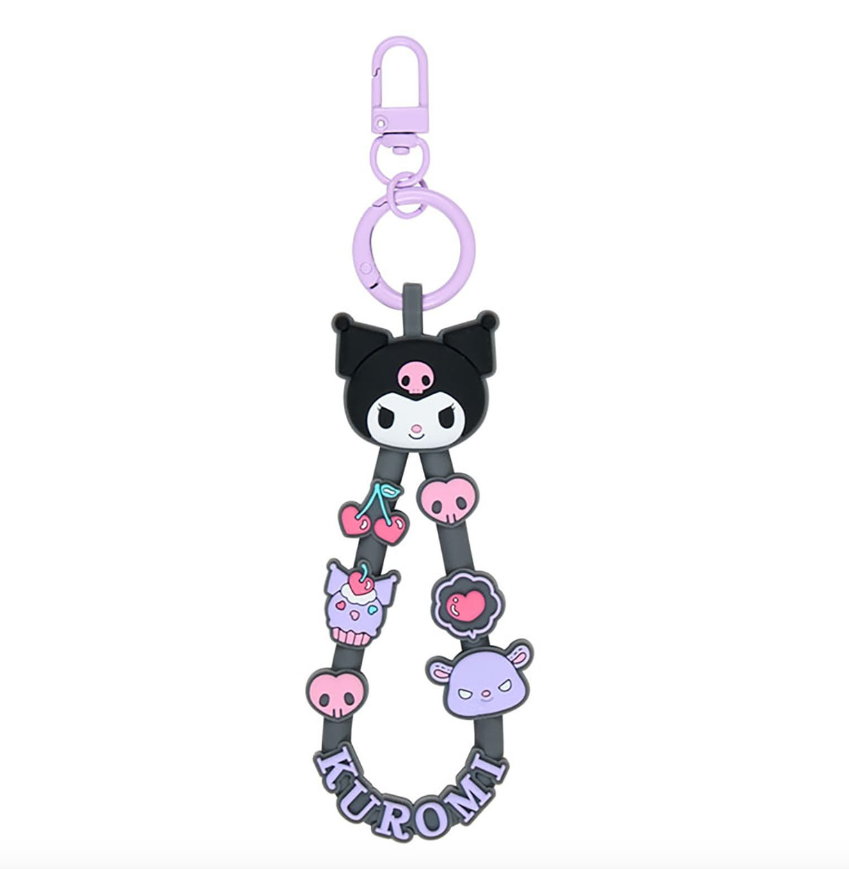 SANRIO ORIGINAL KUROMI RUBBER CORE KEYCHAIN
