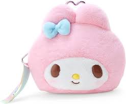 SANRIO JAPAN ORIGINAL MY MELODY FACE SHAPED POUCH WITH WINDOW