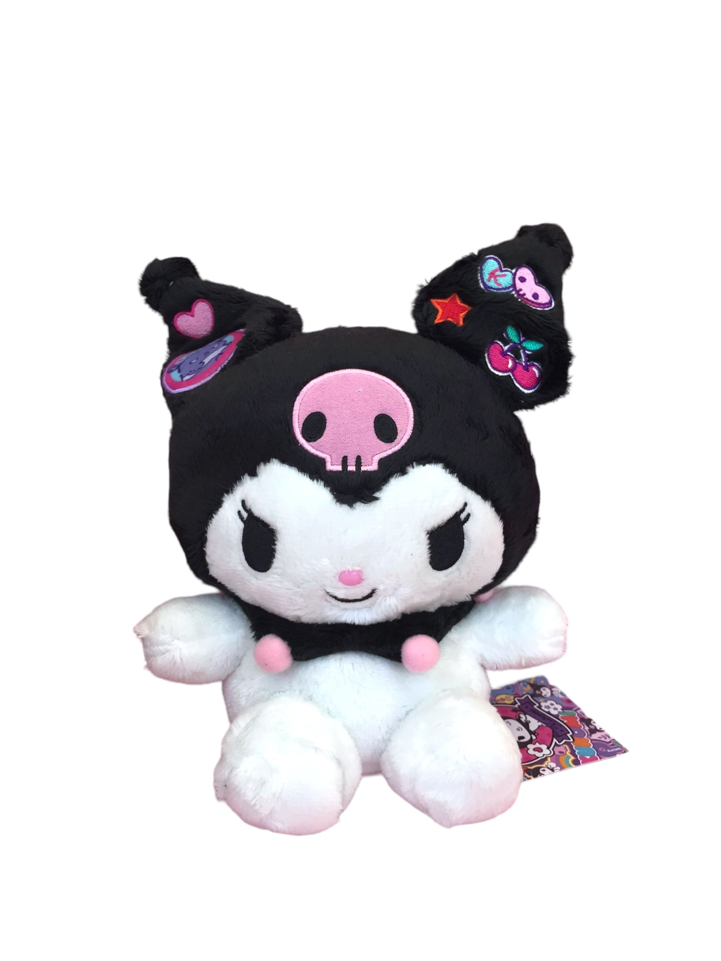 SANRIO ORIGINAL KUROMI APPLIQUE 12 IN PLUSH KU