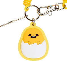 SANRIO JAPAN ORIGINAL GUDETAMA MINI CASE WITH KEYCHAIN