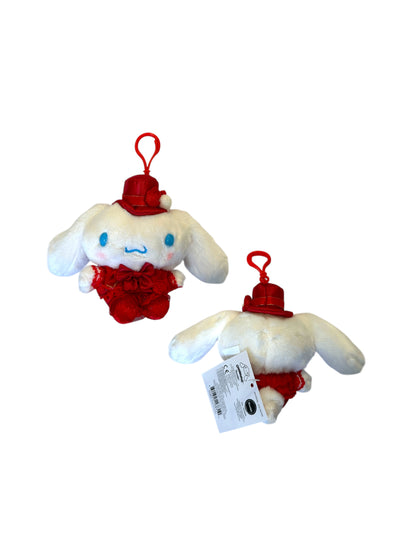 SANRIO CINNAMOROLL CHRISTMAS DRESS CLIP ON MASCOT / PLUSH