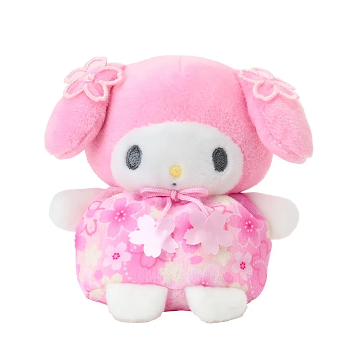 SANRIO ORIGINAL MY MELODY BEAN BAG PLUSH SAKURA CHERRY BLOSSOM FLOWER