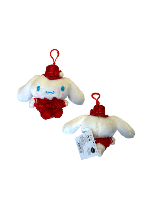 SANRIO CINNAMOROLL CHRISTMAS DRESS CLIP ON MASCOT / PLUSH