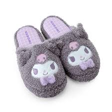 SANRIO ORIGINAL KUROMI FACE SHAPED SLIPPERS