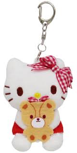 SANRIO JAPAN ORIGINAL HELLO KITTY FAVORITE COLOR BEAR MASCOT CHARM / PLUSH