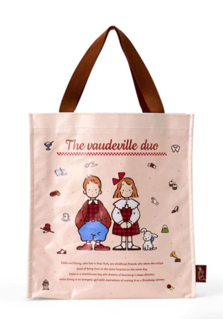 SANRIO ORIGINAL THE VAUDEVILLE DUO TOTE BAG LIGHT BROWN (COUPLE LOOKBOOK)