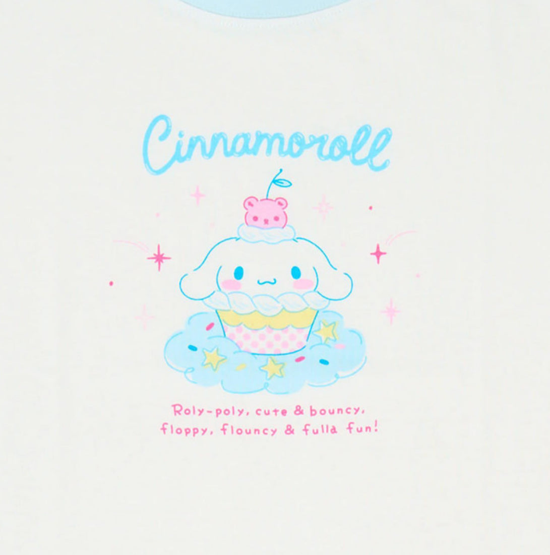 SANRIO CINNAMOROLL WHITE KIDS TSHIRT (140 CM)