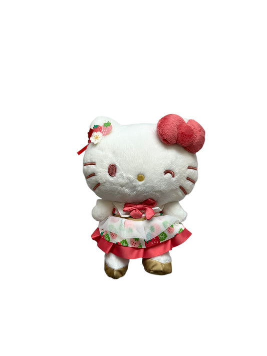 SANRIO ORIGINAL HELLO KITTY PLUSH (STRAWBERRY NEWS 50TH ANNIVERSARY)