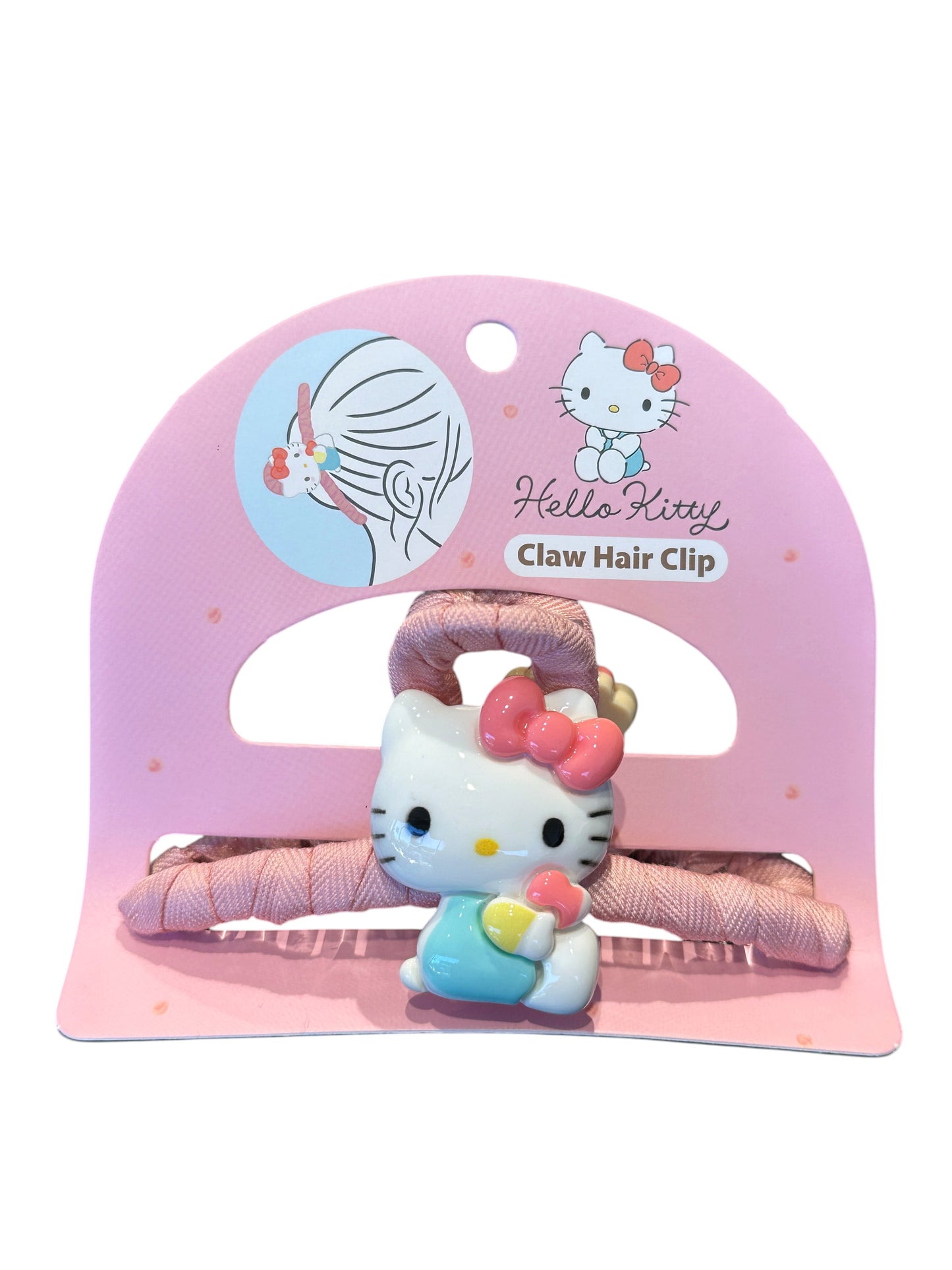 SANRIO ORIGINAL HELLO KITTY WRAPPED DESIGN CLAW HAIR CLIP