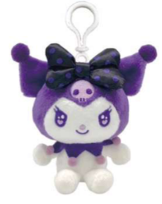 SANRIO KUROMI MASCOT CLIP / PLUSH PURPLE FAVORITE COLOR KU