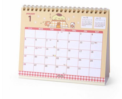 SANRIO JAPAN ORIGINAL POMPOMPURIN 2025 TABLE RING CALENDAR