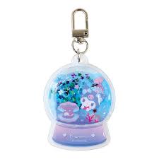 SANRIO JAPAN ORIGINAL KUROMI SNOW DOME KEYCHAIN