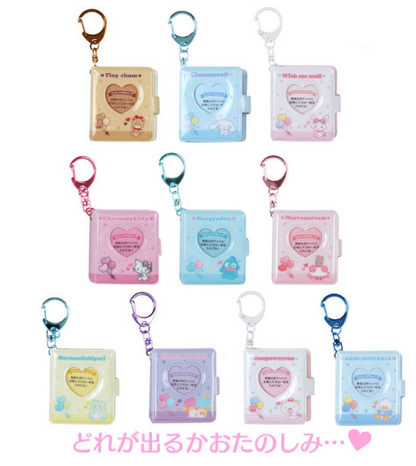 SANRIO JAPAN ORIGINAL CHARACTERS MINI PHOTO ALBUM KEYCHAIN BLIND BOX A