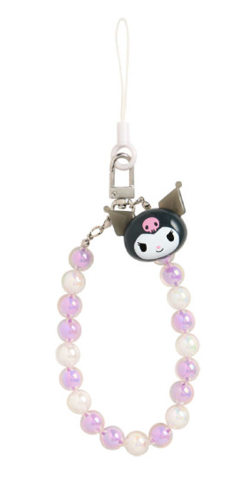 SANRIO ORIGINAL KUROMI BEADED HAND STRAP