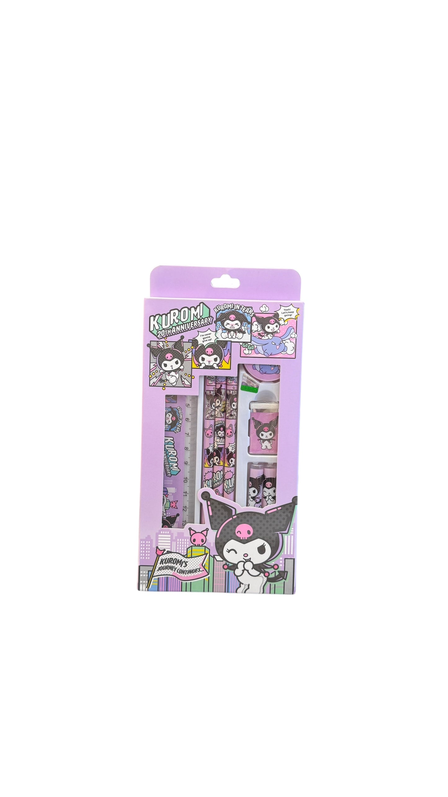 SANRIO KUROMI 8 PIECES STATIONARY SET