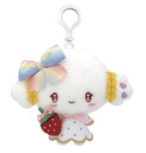 SANRIO COGIMYUN MASCOT CLIP ON STRAWBERRY RAINBOW