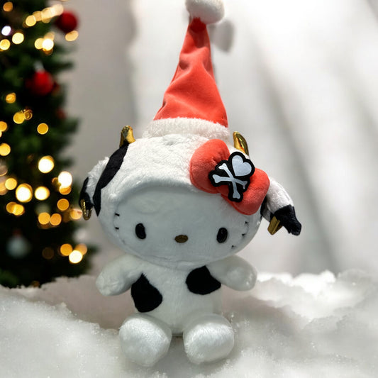 SANRIO HELLO KITTY TOKIDOKI CHRISTMAS COW 8" PLUSH