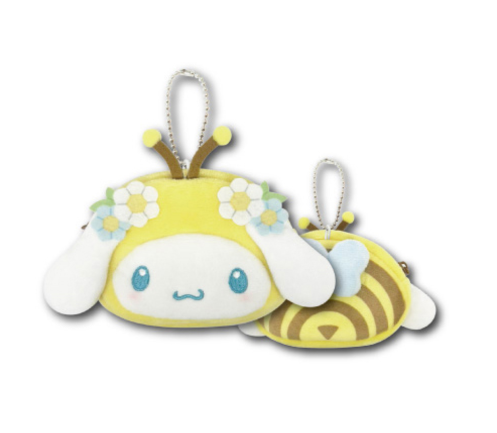 SANRIO ORIGINAL CINNAMOROLL BEE MINIATURE FACE POUCH
