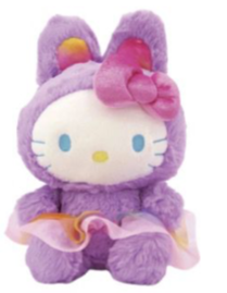 SANRIO HELLO KITTY RAINBOW BUNNY 9 INCHES PLUSH PURPLE