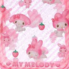 SANRIO JAPAN ORIGINAL MY MELODY CLEAR POUCH CLEAR AND PLUMP 3D