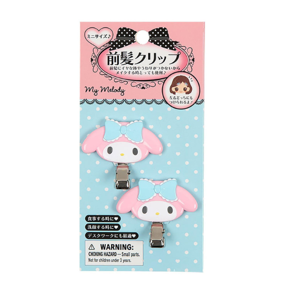 SANRIO ORIGINAL MY MELODY BANGS CLIP SET BLUE RIBBON